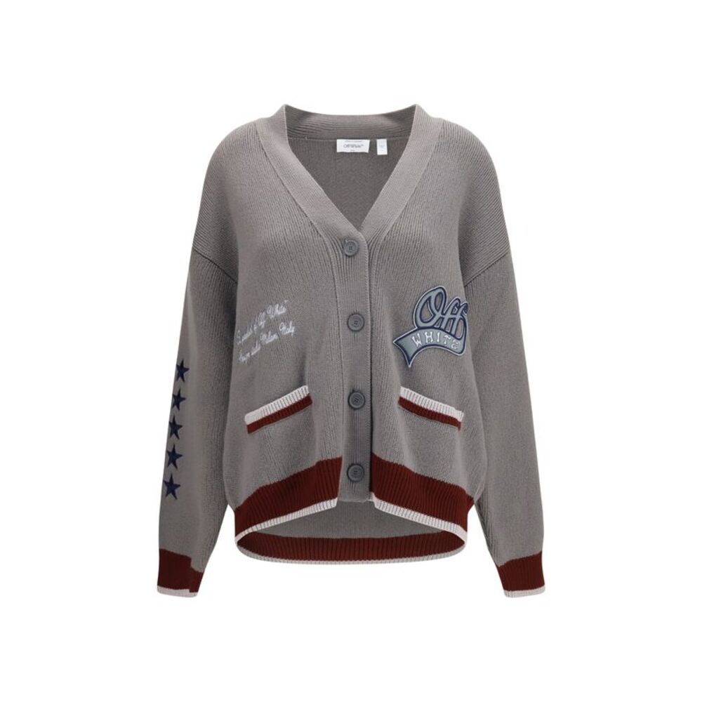 Off-White Women College Varsity Knit Cardigan